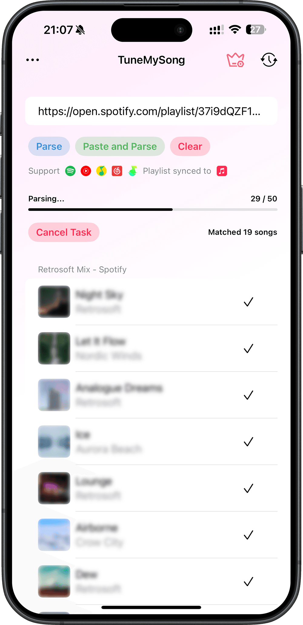 TuneMySong 应用预览